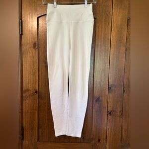 NUX Luxurious Thick White Buttery Soft Ribbed Compression Leggings Sz S